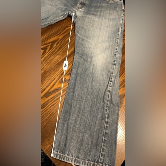 Levis 505 Mens Jeans Size 36 Mid Rise Regular Fit Straight Leg Denim Inseam 32" - Picture 10 of 13
